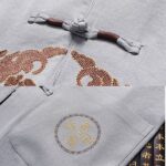 Buddha Stones Fu Character Tang Suit Hanfu Traditional Uniform Short Sleeve Top Pants Clothing Men's Set Men's Meditation Cloth BS 12