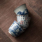 Buddha Stones Mountain Landscape Lotus Orchid Pavilion Gathering Ceramic Teacup Kung Fu Tea Cup Cup BS main