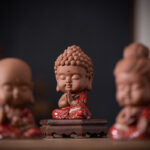 Buddha Stones Mini Gautama Buddha Sakyamuni Kwan Yin Avalokitesvara Ksitigarbha Serenity Ceramic Desk Decoration Decorations BS 10