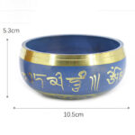 Buddha Stones Tibetan Sound Bowl Handcrafted for Relaxation Meditation Prayer Singing Bowl Set Singing Bowl BS 4.13N (10.5CM)