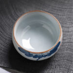 Buddha Stones Lotus Flower Leaf Bamboo Ceramic Teacup Kung Fu Tea Cups Cup BS 8