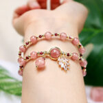 FREE Today: Healing of Love Strawberry Quartz Double Wrap Bracelet FREE FREE 4