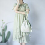 Buddha Stones Embroidered Grass Flowers Cherry Blossom Canvas Tote Crossbody Bag Shoulder Bag Handbag Crossbody Bag BS 2