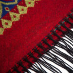 Buddha Stones Tibetan Shawl Red Love Heart Tassel Hooded Cloak Winter Cozy Travel Scarf Wrap Tibetan Shawl BS 19