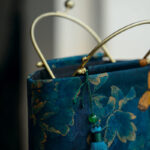 Buddha Stones Leaves Butterfly Metal Chain Crossbody Bag Shoulder Bag Handbag Handbags BS 3