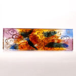 Buddha Stones Handmade Multicolored Dragon Liuli Crystal Art Piece Protection Home Office Decoration Decorations BS 7