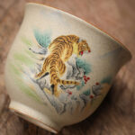 Buddha Stones 12 Chinese Zodiac Ceramic Teacup Kung Fu Tea Cup 130ml Cup BS 8