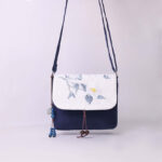 Buddha Stones Embroidered Camellia Epiphyllum Gardenia Sakura Flowers Crossbody Bag Shoulder Bag Cellphone Bag Crossbody Bag BS 5
