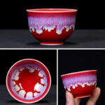 Buddha Stones Chinese Jianzhan Glaze Kiln Change Ceramic Teacup Tenmoku Kung Fu Tea Cup Jian Zhan Tea Cup BS 29