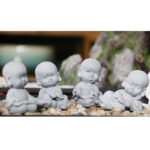 Buddha Stones Meditation Prayer Monk Buddha Statue Serenity Home Decoration Decorations BS 16