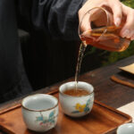 Buddha Stones Loquat Lychee Snow Scenery Landscape Grape Apple Ceramic Teacup Kung Fu Tea Cup Cup BS 3