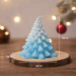 Buddha Stones Christmas Tree Scented Soy Wax Candle Gift For Family Friends Candles BS Blue Christmas Tree(Blackberry Basil)