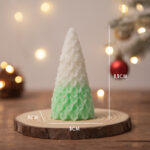 Buddha Stones Christmas Tree Scented Soy Wax Candle Gift For Family Friends Candles BS Green Pine Christmas Tree(Pomelo)