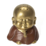 Buddha Stones Little Buddha Laughing Buddha Ceramic Healing Incense Burner Incense Burner BS 8
