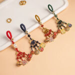 Buddha Stones Nothing to Be Superstitious Dancing Lion Copper Wealth Key Chain Key Chain BS 11