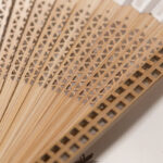 Buddha Stones Vintage Handheld Folding Fan With Bamboo Frames Folding Fan BS 19