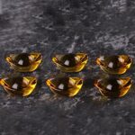 Buddha Stones Handmade Liuli Crystal Treasure Bowl Art Piece Home Decoration Decorations BS 9