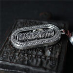 Buddha Stones Tibet Om Mani Padme Hum Prayer Wheel Peace Rotatable Car Hanging Decoration Car Hanging Decoration BS 2