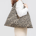 Buddha Stones Geometry Tiger Flowers Leopard Stripes Print Underarm Triangle Shoulder Bag Handbags BS 14
