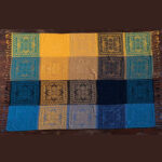 Buddha Stones Tibetan Colorful Flower Pattern Hand-Dyed Cozy Blanket Blanket BS 6