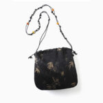 Buddha Stones Yellow Bamboo Leaves Pattern Acetate Crossbody Bag Shoulder Bag Crossbody Bag BS 11