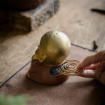 Buddha Stones Little Buddha Laughing Buddha Ceramic Healing Incense Burner Incense Burner BS 4