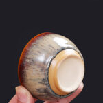 Buddha Stones 12 Chinese Zodiac Pattern Ceramic Teacup Kung Fu Jian Chinese Zhan Tea Cup 73ml Jian Zhan Tea Cup BS 4