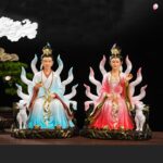 Buddha Stones Nine Tailed Fox Fairy Luck Protection Resin Home Decoration Decorations BS main