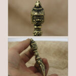 Buddha Stones Handmade Nepal Small Vajra Dorje Engraved Enlightenment Copper Decoration Dorje BS 5