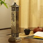 Buddha Stones Heart Sutra Alloy Incense Holder Healing Home Decoration Incense Burner Decorations Incense Burner BS 2