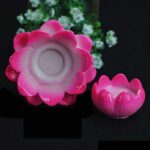 Buddha Stones Meditation Prayer Altar Lotus Flower Candle Holder Buddhist Temple Rituals Use Items Prayer Altar BS 3