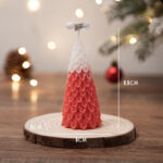 Buddha Stones Christmas Tree Scented Soy Wax Candle Gift For Family Friends Candles BS Red Pine Christmas Tree(Sweetberry)
