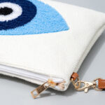 Buddha Stones Evil Eye Leaf Hamsa Canvas Crossbody Bag Shoulder Bag Handbag Crossbody Bag BS 3