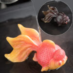 Buddha Stones Color Changing Koi Fish Resin Tea Pet Wealth Home Figurine Decoration Decorations BS 2