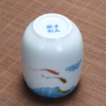 Buddha Stones Koi Fish Lotus Landscape Dandelion Peony Flower Ceramic Teacup Kung Fu Tea Cup Cup BS 4