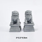 Buddha Stones Lion Fu Foo Dogs Elephant Ward Off Evil Blessing Home Decoration Decoration BS Small Fu Dogs