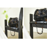 Buddha Stones Yellow Bamboo Leaves Pattern Acetate Crossbody Bag Shoulder Bag Crossbody Bag BS 7