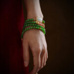 Buddha Stones 108 Mala Beads Cyan Jade Red Agate Laughing Buddha Luck Bracelet Mala Bracelet BS 6