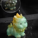Buddha Stones Color Changing Small PiXiu Resin Tea Pet Wealth Home Figurine Decoration Decorations BS 18