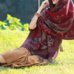 Buddha Stones Tibetan Flowers Leaves Pattern Design Shawl Cozy Travel Scarf Wrap Tibetan Shawl BS 29