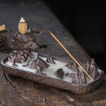 Dragon Mountain Strength Ceramic Incense Burner Decoration (Extra 35% Off | USE CODE: FS35) Incense Burner BS Sienna