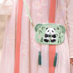 Buddha Stones Embroidery Lucky Panda Cat Shiba Inu Deer Rabbit Fox Flower Cute Animal Hanfu Bag Crossbody Bag Shoulder Bag Bag BS 7