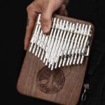 Buddha Stones Kalimba 34 Keys Thumb Piano Tree of Life Design Portable Finger Marimba Piano 1