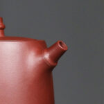 Buddha Stones Handmade Vintage Bamboo Purple Clay Kung Fu Teapot Teapot BS 7