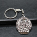 Buddha Compassion Serenity Peace Keychain (Extra 40% Off | USE CODE: FS40) Key Chain BS Silver