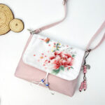 Buddha Stones Embroidered Camellia Epiphyllum Gardenia Sakura Flowers Crossbody Bag Shoulder Bag Cellphone Bag Crossbody Bag BS 49