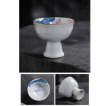 Buddha Stones Lotus Flower Leaf Bamboo Ceramic Teacup Kung Fu Tea Cups Cup BS 23
