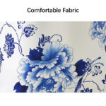 Buddha Stones Blue And White Porcelain Color Peony Flower Pattern Cheongsam Dress Women's Qipao Dress Cheongsam Dresses BS 7