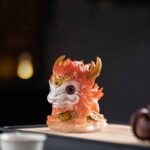 Buddha Stones Color Changing Small Kirin Resin Tea Pet Home Figurine Decoration Decorations BS 23