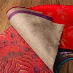 Buddha Stones Vintage Sea Wave Bamboo Plum Blossom Embroidered Cup Mat Pad Tea Cup Coaster Kung Fu Tea Mat Tea Mat BS 13